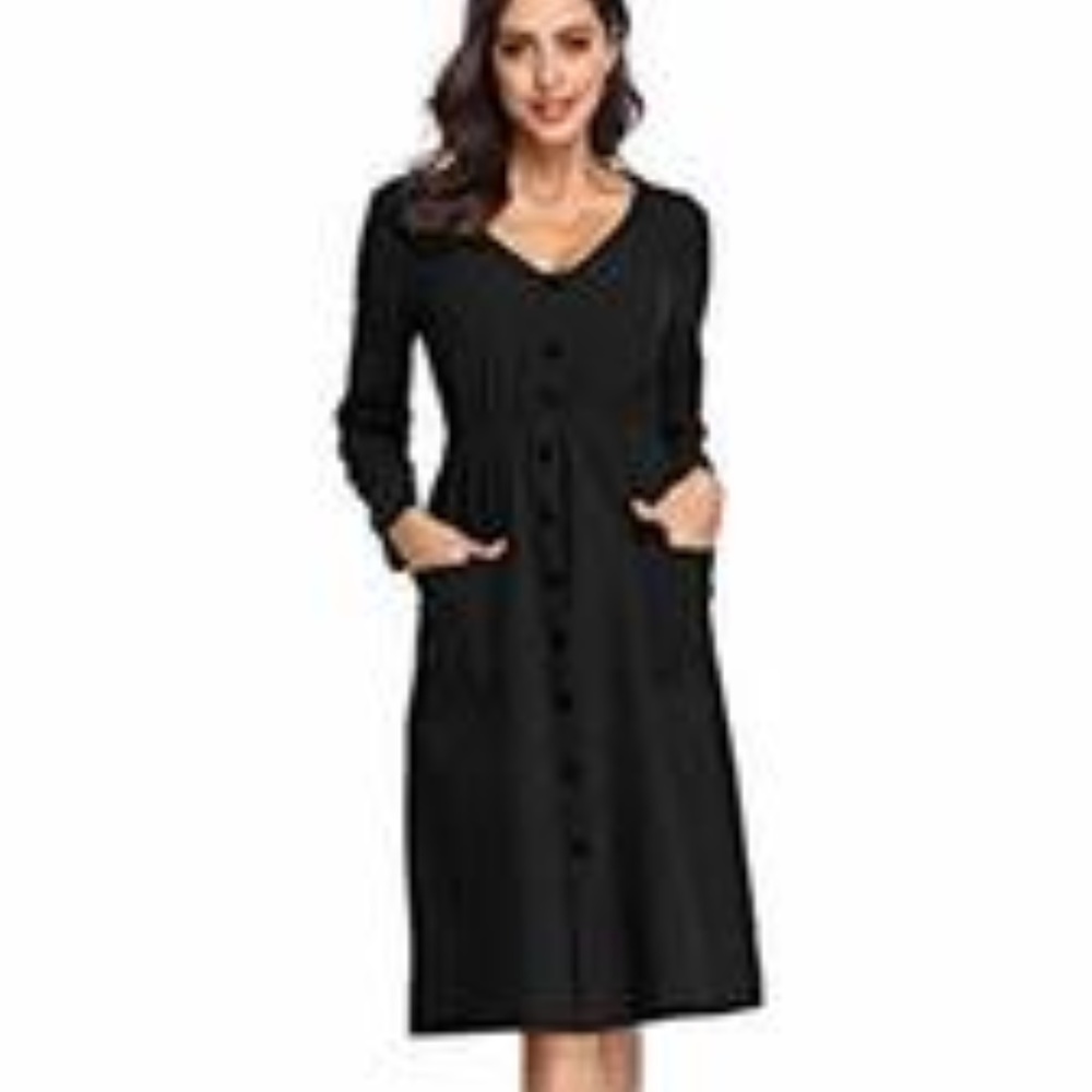 Front button down dress